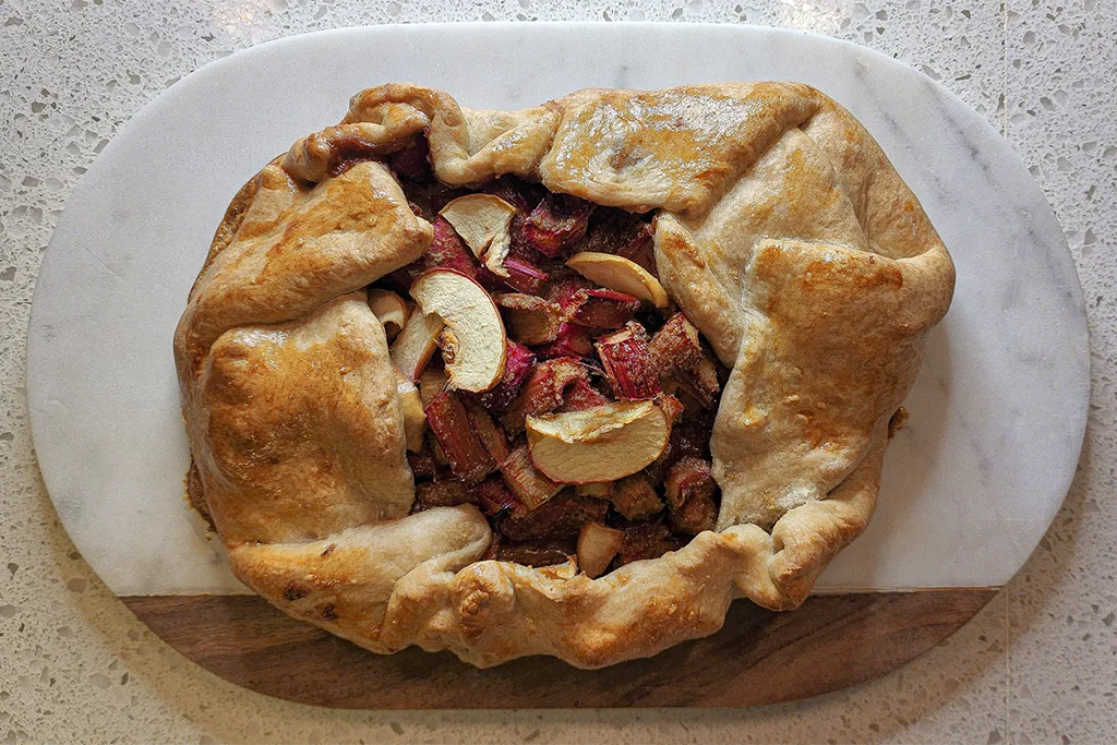 This galette is bursting with thyroid-healing micronutrients and antioxidants from the ginger, yacon syrup, and rhubarb itself